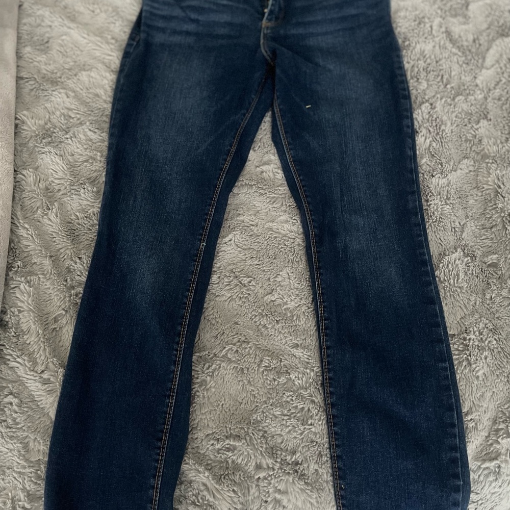 Lucky brand jeans , dark blue , like new , use one time , size 8/29